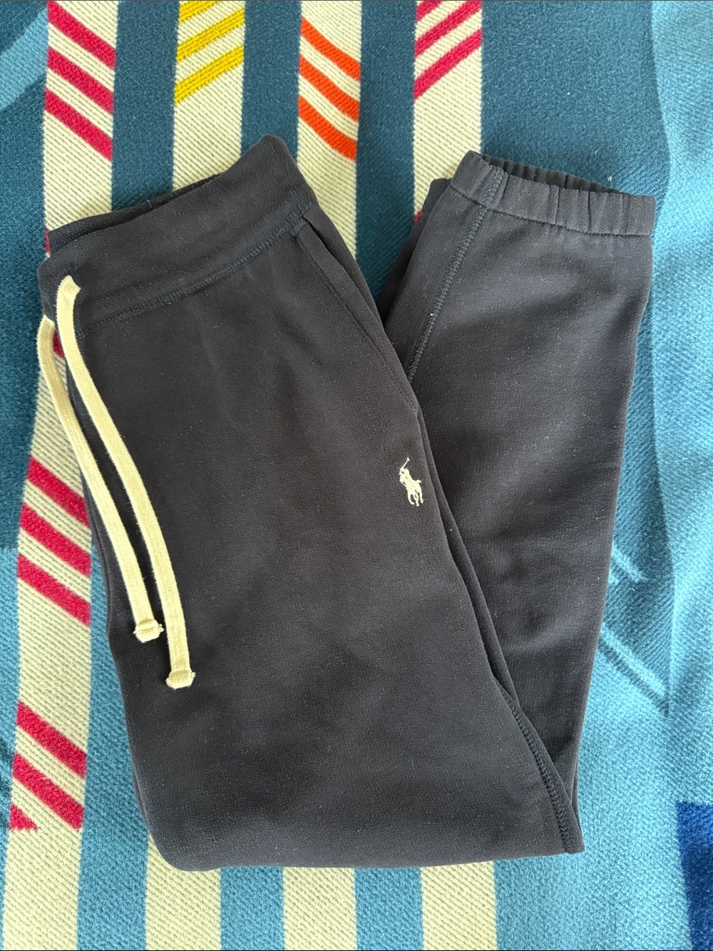 Polo by Ralph Lauren Navy Size small Sweatpants with Contrast Drawstring